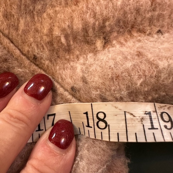 Prana Lisina wool pea coat size small pink faux fur collar - Picture 11 of 11